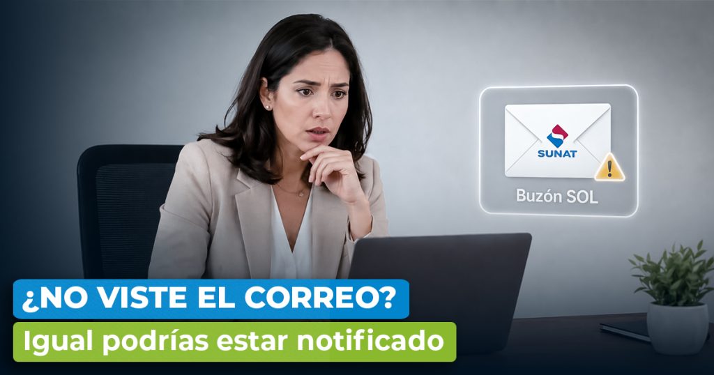 Buzón SOL SUNAT - Notificaciones electrónicas pendientes de revisión empresarial
