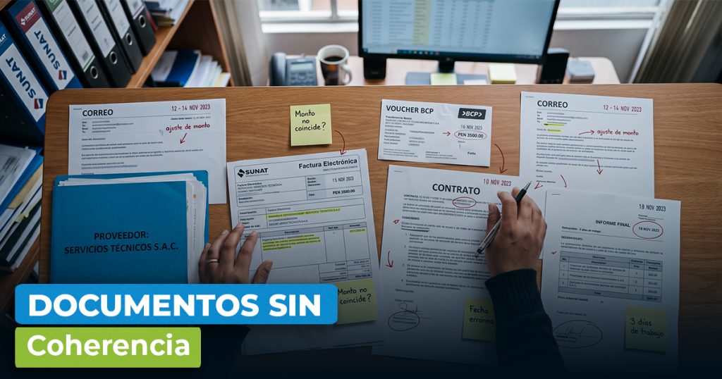Documentos coherentes para el sustento de operaciones ante SUNAT