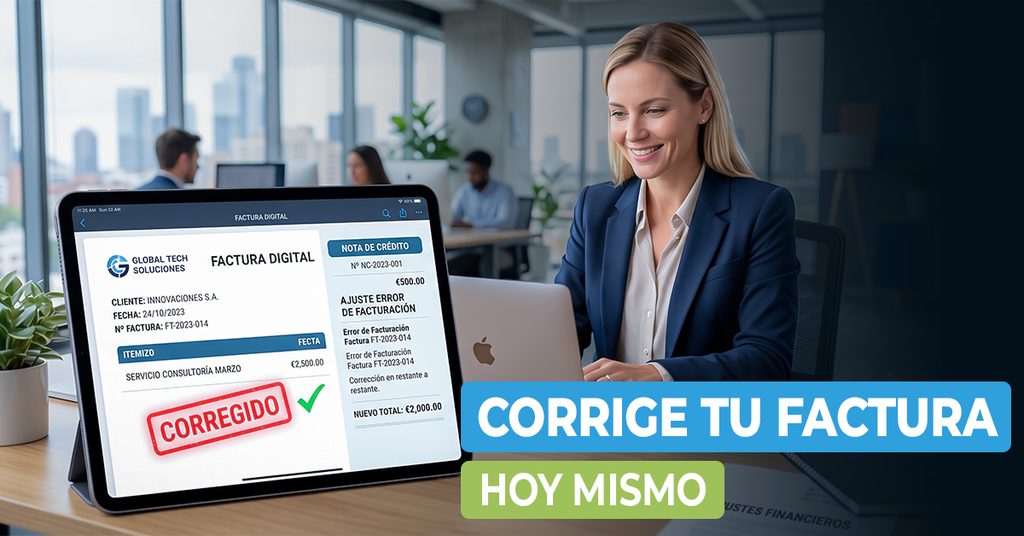 Corregir factura electrónica y evitar errores tributarios