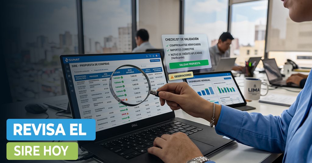Propuesta SIRE para revisar comprobantes y registros contables